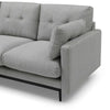 HAVANA 3 Seater Sofa with Left Chaise - Light Grey & Black