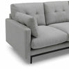 HAVANA 3 Seater Sofa with Right Chaise - Light Grey & Black