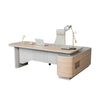 KELIAN  Reversible Executive Desk with Return 160-180cm - Oak