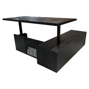 DAXTON Executive Desk with Left Return with Lift 200cm - Black