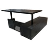 DAXTON Executive Desk with Left Return with Lift 200cm - Black
