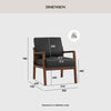 MENDO Lounge Chair - Black & Walnut