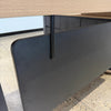 180-200cm VENTURA Reversible Executive Desk - Left or Right Return - Oak & Black