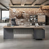 DAXTON Executive Desk with Left Return with Lift 200cm - Warm Oak