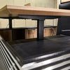PHOENIX Sit & Stand Electric Lift Executive Desk with Right Return 2.2M - Warm Oak & Black
