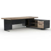 DAXTON Executive Desk with Right Return with Lift 200cm - Warm Oak