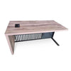 AFTAN BLACK HAWK Limited Edition - Executive Desk Pedestal & Left Mobile Return 180cm - Warm Oak &Black