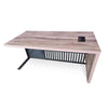 AFTAN BLACK HAWK Limited Edition - Executive Desk Pedestal & Right Mobile Return 180cm - Warm Oak &Black