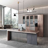 AFTAN Executive Desk Right Panel 180cm - Warm Oak & Black