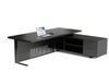 DAXTON Black Executive Desk with Right Return 200cm - Black