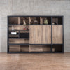 PHOENIX Display Wall Unit 3.0M - Warm Oak & Black