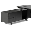 ARTO Black Executive Office Desk with Reversible Return 180-200cm - Black