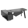 ARTO Black Executive Office Desk with Reversible Return 180-200cm - Black