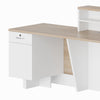 HELMER Reception Desk 1.8M Right Panel - Oak & White