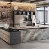 PHOENIX Display Wall Unit 3.0M - Warm Oak & Black