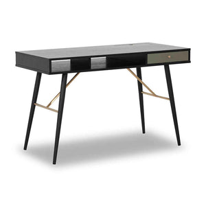 OMARI Study Desk 117cm - Black & Green