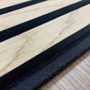 WOODFLEX Flexible Acoustic Wood Slat Wall Panel, Oak Veneer - 2400mm x 600mm