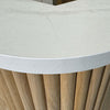 HALO Reception Desk 240cm - Oak & White