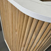 HALO Reception Desk 240cm - Oak & White