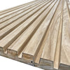 WOODFLEX Outdoor & Indoor Solid Hard Wood Slat Wall Ceiling Pool Fence Cladding - Paulownia - 3000mm x 545mm