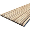 WOODFLEX Flexible Outdoor Hard Wood Wall & Ceiling Cladding - Oak & Black - 2400mm x 600mm