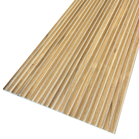 WOODFLEX Flexible Wooden Slat Wall Panel - Paulownia - 2400mm x 595mm - Wave - innovatec.com.au