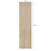 WOODFLEX Flexible Wooden Slat Wall Panel - Oak Veneer - 3000mm x 600mm - Trapezium