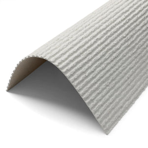 WOODFLEX  Flexible SOFT STONE PANEL - ROUNDED LINE White - 2700 x 600mm