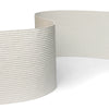WOODFLEX  Flexible SOFT STONE PANEL - ROUNDED LINE White - 2700 x 600mm