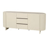 Eclipse 180cm Sideboard with a Travertine look Top - Ivory