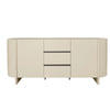 Eclipse 180cm Sideboard with a Travertine look Top - Ivory