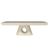 ECLIPSE 140cm Rectangular Coffee Table Travertine Look - Ivory