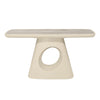 ECLIPSE 140cm Console Table with Travertine look Top - Ivory