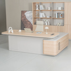 ORBAN Executive Desk Left Return 240cm - Oak