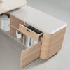 ORBAN Executive Desk Right Return 240cm - Oak