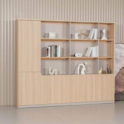 ORBAN 240cm Wall Storage & Display Unit – Oak - innovatec.com.au