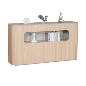 ORBAN 200cm Credenza Display Unit  Oak - 110cm High
