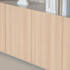 ORBAN 200cm Credenza Display Unit  Oak - 110cm High