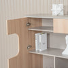 ORBAN 200cm Credenza Display Unit  Oak - 110cm High