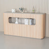 ORBAN 200cm Credenza Display Unit  Oak - 110cm High