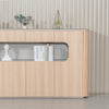 ORBAN 200cm Credenza Display Unit  Oak - 110cm High