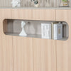 ORBAN 200cm Credenza Display Unit  Oak - 110cm High