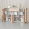 ORBAN 200cm Credenza Display Unit  Oak - 110cm High