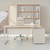 KELIAN Reversible Executive Desk with Return - 180cm - Oak