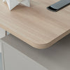 KELIAN Reversible Executive Desk with Return - 180cm - Oak