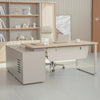 KELIAN Reversible Executive Desk with Return - 180cm - Oak