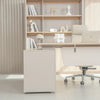 KELIAN Reversible Executive Desk with Return - 180cm - Oak