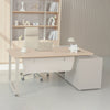 KELIAN Reversible Executive Desk with Return - 180cm - Oak