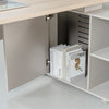 KELIAN Reversible Executive Desk with Return - 180cm - Oak