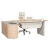 KELIAN  Reversible Executive Desk with Return 160-180cm - Oak